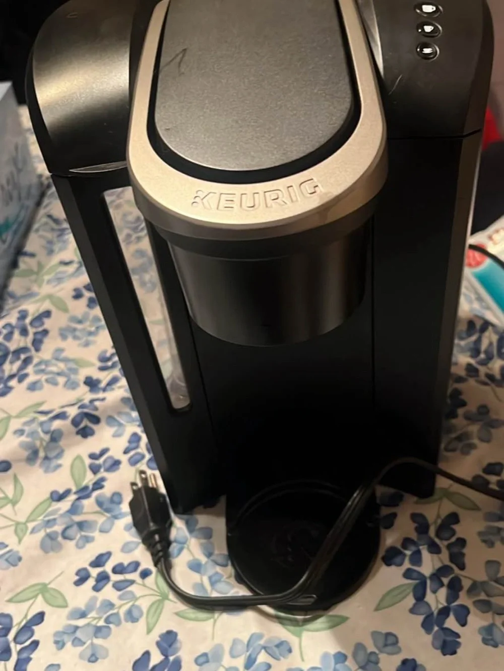 Keurig Black and Silver Single-Serve Coffee Maker